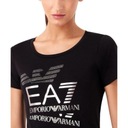 EMPORIO ARMANI EA7 značkové dámske tričko BLACK/GOLD S Dominujúci vzor bez vzoru