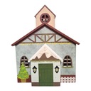 Деревянный светодиодный рождественский домик