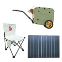 ПРИЦЕП ДЛЯ ВЕЛОСИПЕДА ПРИЦЕП ДЛЯ СОБАКИ + СТОЛ + ПОХОДНЫЙ СТУЛ – ЗЕЛЕНЫЙ