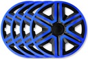 4 колпака Universal Action Doublecolor сине-черного цвета для 15-дюймовых автомобилей