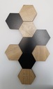 Panel dekoracyjny hexagon KOLORY heksagon 14 cm Materiał płyta HDF