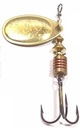 Золотой спиннер Mepps Aglia № 2.