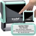 TRODAT STAMP 4913 НА 8 СТРОК ДИЗАЙН КОРПОРАТИВНОГО ЛИЧНОГО ОФИСА + ЛАСТИК