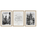 ПЛАКАТ КАРТИНА А4 НАБОР КРАКОВ КАРТА ГОРОДА БОЛЬШАЯ