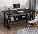 Počítačový stôl, kancelársky s policou 100x60cm čierny Značka Ecarla