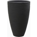 90228 ЦВЕТОЧНЫЙ ГОРШОК, КРУГЛЫЙ ГОРШОК С РЕБИНАМИ, 28 x 43 СМ