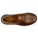 Туфли женские, мокасины светло-коричневые на светлой подошве, Wojas размер 38.
