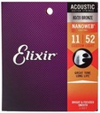 Струны Elixir NanoWeb 11-52 Коричневые 80/20 11027