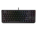 Механическая клавиатура Endorphy Thock TKL Red Kailh RGB, черная проводная