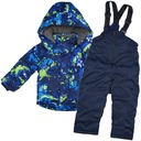 Комбинезон-двойка ЗИМНИЙ АРТ, темно-синий, размер 122.