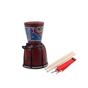 4-дюймовый африканский барабан Джембе с традиционным украшением