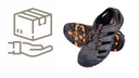 Sandały Trekkingowe Lahti, Rozmiar 44, Szary-Czarny-Pomarańczowy Rodzaj buta sandały