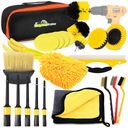 НАБОР ДЛЯ ЧИСТКИ АВТОМОБИЛЯ АВТОМОБИЛЬНЫЕ ЩЕТКИ ЩЕТКИ 22 ЭЛЕМЕНТА.