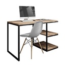 Письменный стол МОДЕРН с полками из дуба Вотан