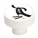 Ручка деревянная GAMET, белая матовая GD08 такса V103