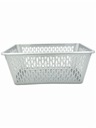 ПЛАСТИКОВАЯ КОРЗИНА СЕРАЯ KJ4 37x26x15CM