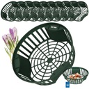 НАБОР 10x КОРЗИНА ДЛЯ ЛУКА 215 ММ КРЫШКА ДЛЯ ПОСАДКИ ЛУКОВИЧНЫХ ЦВЕТОВ ЛУКОВИЧНЫЕ