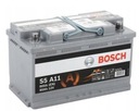 АККУМУЛЯТОР BOSCH S5 AGM 80AH 800A S5A11 СТАРТ СТОП