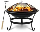 PALENISKO OGRODOWE OKRĄGŁE DUŻE XXL 76CM GRILL RUSZT MISA OGNISKO