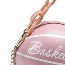 Novinka Dámska basketbalová taška PU Leather Chain Pink Značka Kgedon