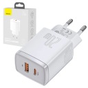 БЫСТРОЕ СЕТЕВОЕ ЗАРЯДНОЕ УСТРОЙСТВО BASEUS USB/USB ТИП C 20 ВТ 3 А КОМПАКТНОЕ