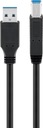 Кабель USB 3.0 Superspeed, черный 0,5 м
