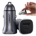 АВТОМОБИЛЬНОЕ ЗАРЯДНОЕ УСТРОЙСТВО UGREEN FAST USB-A/USB-C 12-24В постоянного тока 30Вт PD PPS