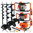 WIERTNICA GLEBOWA ŚWIDER SPALINOWY DO GLEBY ZIEMI +3 WIERTŁA PRZEDŁUŻKA MOC