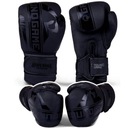 Черные тренировочные боксерские перчатки Ground Game Stripe, размер 12 унций