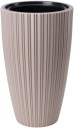 ЦВЕТОЧНЫЙ ГОРШОК СО ВСТАВКОЙ MIKA SLIM, 30СМ, СЕРО-БЕЖЕВЫЙ