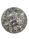 СЕРЕБРЯНЫЙ СТЕКЛЯННЫЙ ШАР, СВЕТЯЩИЙСЯ ДЕКОР