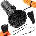 MOCNE OPASKI ZACISKOWE KABLOWE TRYTKI TRYTYTKI CZARNE TAŚMA 3,6X250 100 SZT