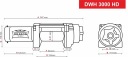 DRAGON WINCH WYCIAGARKA DWH 3000 HD 12V 1,4T 15M СТАЛЬНОЙ QUADA MOTOROWKI  фото 13