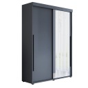 ROKO SLIM 1 шкаф 180x202x45,5 см Зеркало раздвижное вместительное