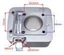 ЦИЛИНДР ПОРШЕНЬ 54 MM YAMAHA TTR TT-R XT YBR 125  фото 10