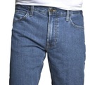 LEE DAREN rovné nohavice jeans straight ZIP FLY modrá W34 L32 Dominujúca farba modrá