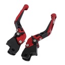 MOTORCYCLE COMPLEX LEVERAGE GRIP CNC 6061 STOP ALUMINUM ANODOWANA 2X  photo 9