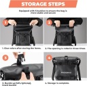 ROCKBROS СУМКА МОТОЦИКЛЕТНАЯ 5L БОКОВАЯ 100% ВОДООТТАЛКИВАЮЩАЯ ЧЕРНАЯ  фото 7