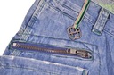 DIESEL spodnie BLUE jeans DIRTY ZIPPED _ W28 L32 Marka Diesel