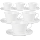 НАБОР ИЗ 6 БЕЛЫХ ЧАШЕК С СОУСОМ 6Х ЧАШЕК 220 МЛ БЕЛЫЙ + СОУС
