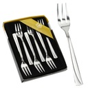 WIDELCZYKS для ТОРТОВ ЗАКУСКИ ДЕСЕРТНЫЕ ВИЛКИ НАБОР 6 шт.