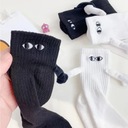 Magnetické ponožky plyšáky pre páry darček módne univerzálne biele Dominujúca farba biela