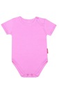 ГЛАДКОЕ ТЕЛО С КОРОТКИМ РУКАВОМ РОЗОВЫЙ ХЛОПОК 62 СМ