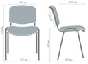 ISO Black конференц-стул для офиса, зала, зала ожидания