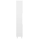 vidaXL Kúpeľňová skrinka, vysoký lesk, biela, 30x30x179 cm, doska Kód výrobcu 802630