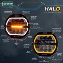 ГАЛОГЕН DALEKOSIEZNY BOREMAN HALO ПОЛНЫЙ СВЕТОДИОДНЫЕ SPOT 1001-2500 AMBER 9″ ДЮЙМЫ  фото 8