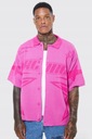 Boohoo NG2 mwu ružová pletená košeľa krátky rukáv XS Veľkosť XS