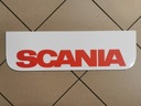 Брызговик переднего бампера SCANIA, комплект, крупная надпись, 18х60