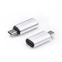 АДАПТЕР ЗАРЯДНОГО УСТРОЙСТВА С USB TYPE-C на MICRO USB, серебристый