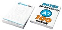 БЛОКНОТ, склеенный А7, 50 листов, блокноты LOGO, 100 шт.
